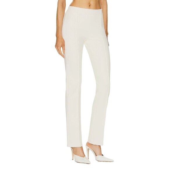 Rosetta Getty Pull On Stovepipe Pants in Parchment Large New Womens Trousers - Picture 3 of 12